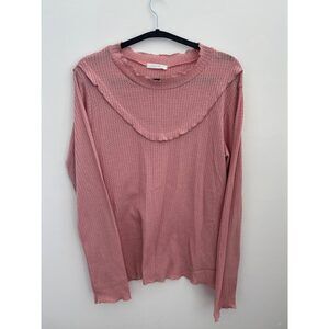 Reborn J Light Pink Lettuce Trim Long Sleeve | XL